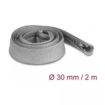 Gevlochten slang DeLOCK 20831 2m x 30mm grijs