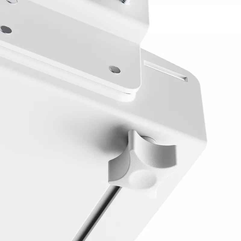 CPU-houder MACLEAN MC-116W, in hoogte verstelbaar en draaibaar ontwerp voor montage onder het bureau
