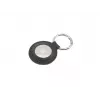 Leren beschermhoes voor Apple AirTag FIXED FIXWAT-C2-BK echt runderleer zwart compacte tas