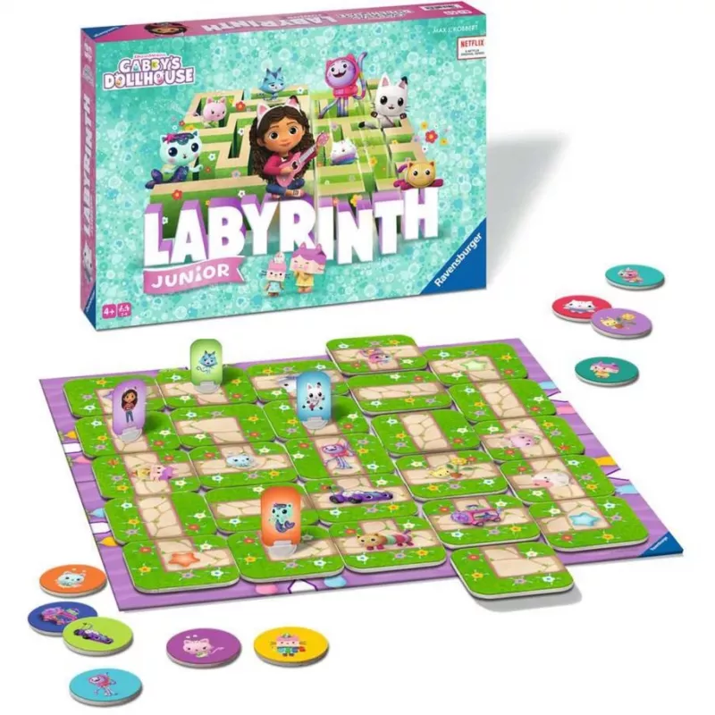 Gabby's Dollhouse Junior Labyrinth, bordspel