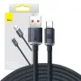 Baseus Crystal Shine kabel USB naar USB-C, 100W, 2m (zwart)