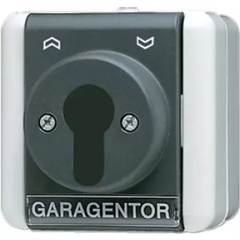 JUNG 806.18 W - sleutelschakelaar - 2P - bedraad - Zwart - Wit - IP44 - 250 V