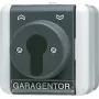 JUNG 806.18 W - sleutelschakelaar - 2P - bedraad - Zwart - Wit - IP44 - 250 V