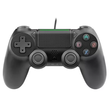 Kabel-gamepad TRACER SHOGUN PRO zwart — 16 toetsen, analoog/digitaal, 1,5 m kabel, trilling, pc/PS4/PS3