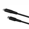 USB-C-naar-Lightning vaste kabel FIXED FIXDLS-CL12-BK 1,2 m vloeibaar siliconen