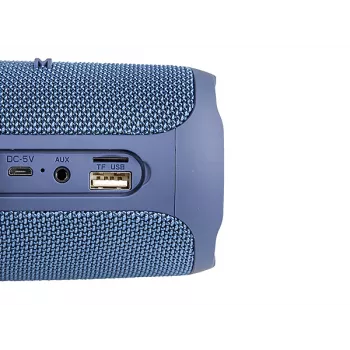 Draagbare luidspreker MANTA SPK130GO BT — Bluetooth 5.0, TWS, FM, 10W RMS, oplaadbaar (zwart, 8×8×19 cm)