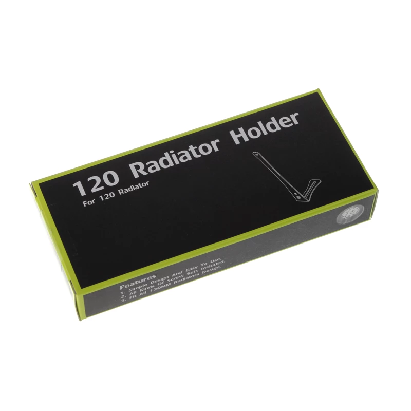 Radiatorhouder BitsPower BP-120RADHV2-BK — zwarte montagebeugel voor 120-mm-radiatoren
