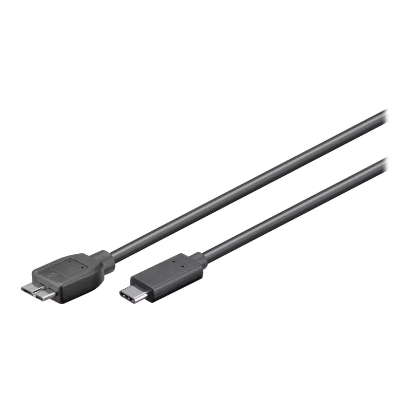 Wentronic goobay - USB-kabel - Micro-USB Type-B (stekker) naar USB-C (stekker) - USB 3.1 - 60 cm - omkeerbare C-stekker (67995)
