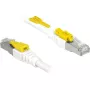 Netwerkkabel DeLOCK 85330 RJ-45 Cat6a 0,5 m wit