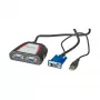 Draagbare VGA-videosplitter, 2x, 250 MHz, VGA, 2x VGA, grijs, 250 MHz, 0,65 m, 1920 x 1440
