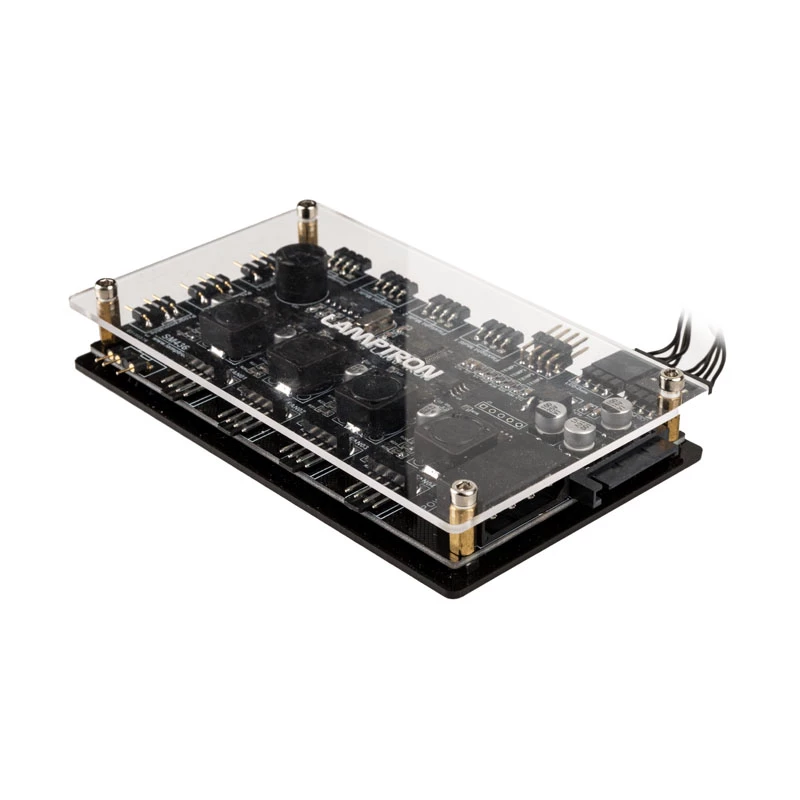 Lamptron SM436 PCI ventilator- en RGB-LED-controller, zwart