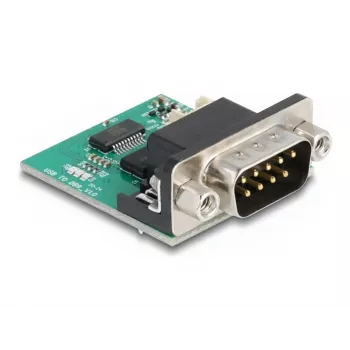 DeLOCK 90781 seriële converter repeater isolator USB 2.0 RS-232 zwart groen