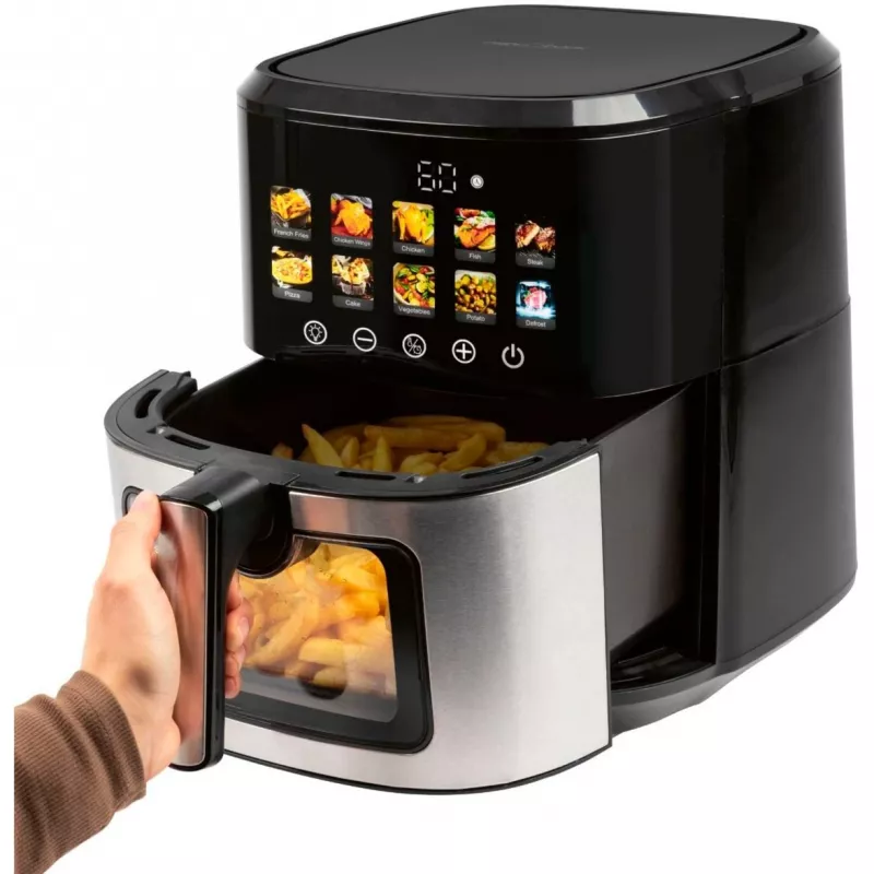 Heteluchtfriteuse ProfiCook PC-FR 1286 H — 6,5 l, 1700 W, rvs front, zwart