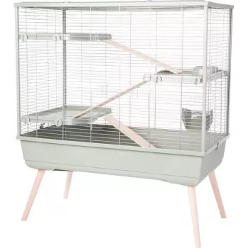 Konijnenkooi ZOLUX Neolife 100 XL groen — metaal/kunststof, 990×540×1140 mm, 15 mm tralieafstand, voor konijnen 10–15,9 kg