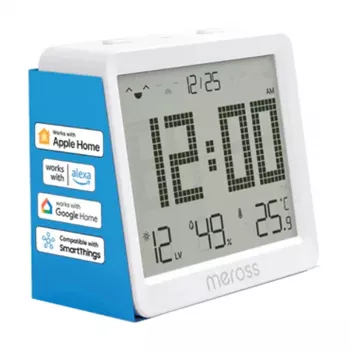 Slimme temperatuur- en vochtigheidssensor Meross MS130-EU — draadloze omgevingsmonitor