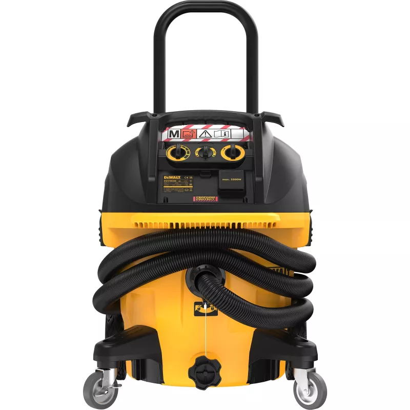 DeWALT DWV905M-QS stofzuiger geel 38 L 1400 W