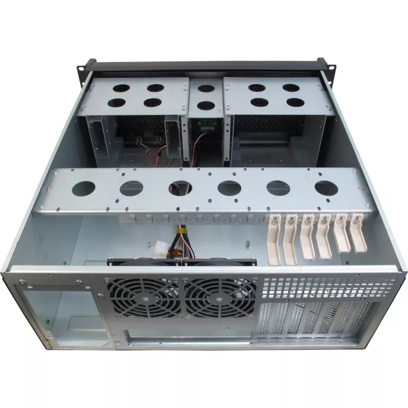 Serverbehuizing Inter-Tech 4U-4098-S rack zwart