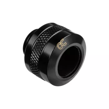 Fitting Alphacool 17471 — messing zwart, Ø22 mm, hoogte 20 mm