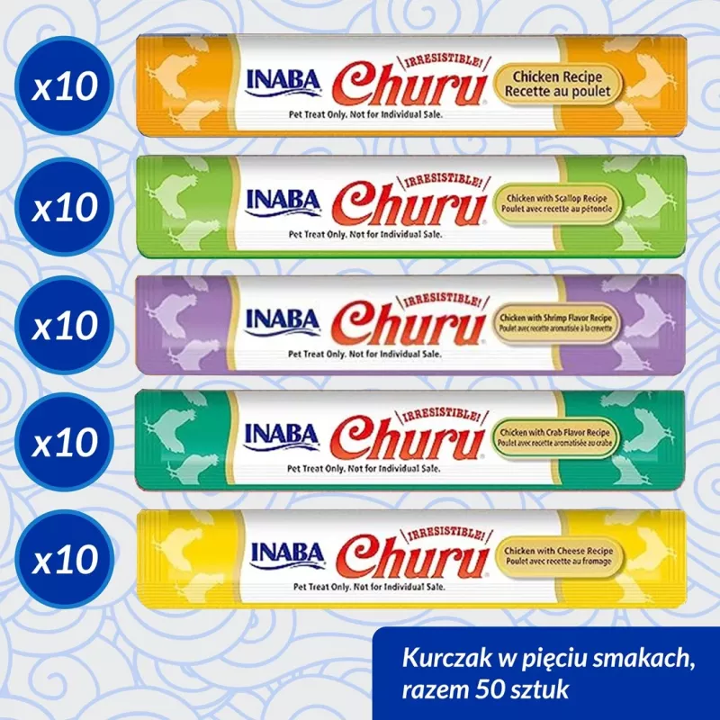 INABA Churu Varieties Chicken - kattensnacks - 50 x 14g
