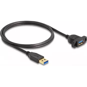 DeLOCK SuperSpeed USB 5 Gbit/s kabel USB Type-A stekker naar bus 1 m zwart