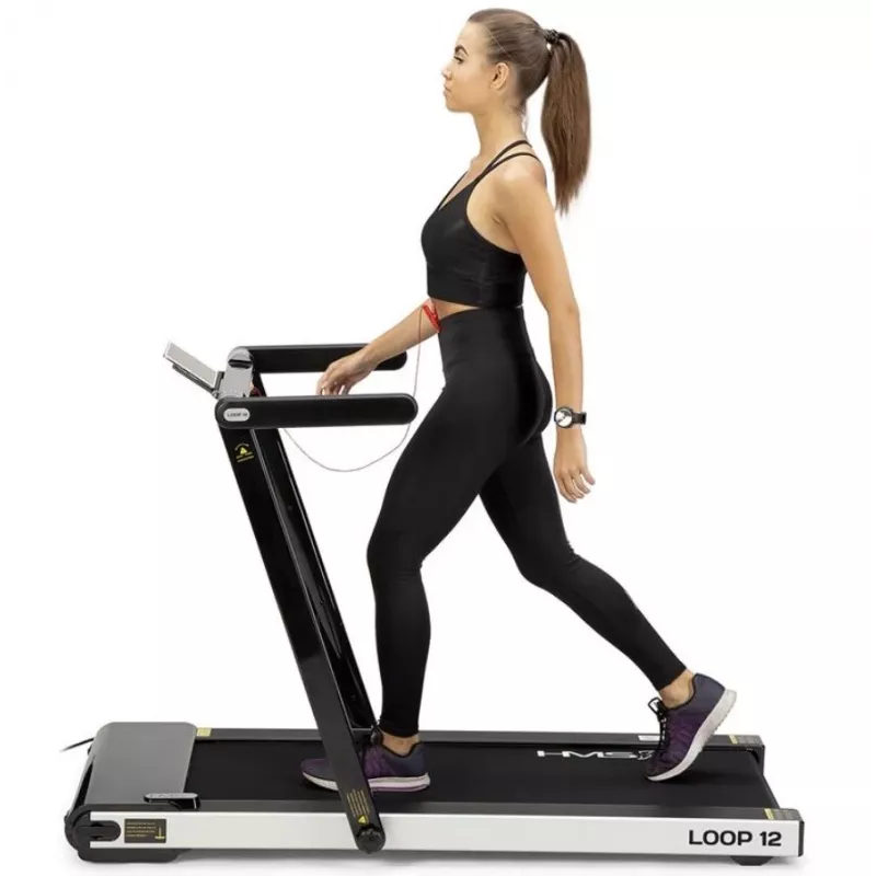 HMS LOOP12 elektrische loopband 1-12 km/h, zwart