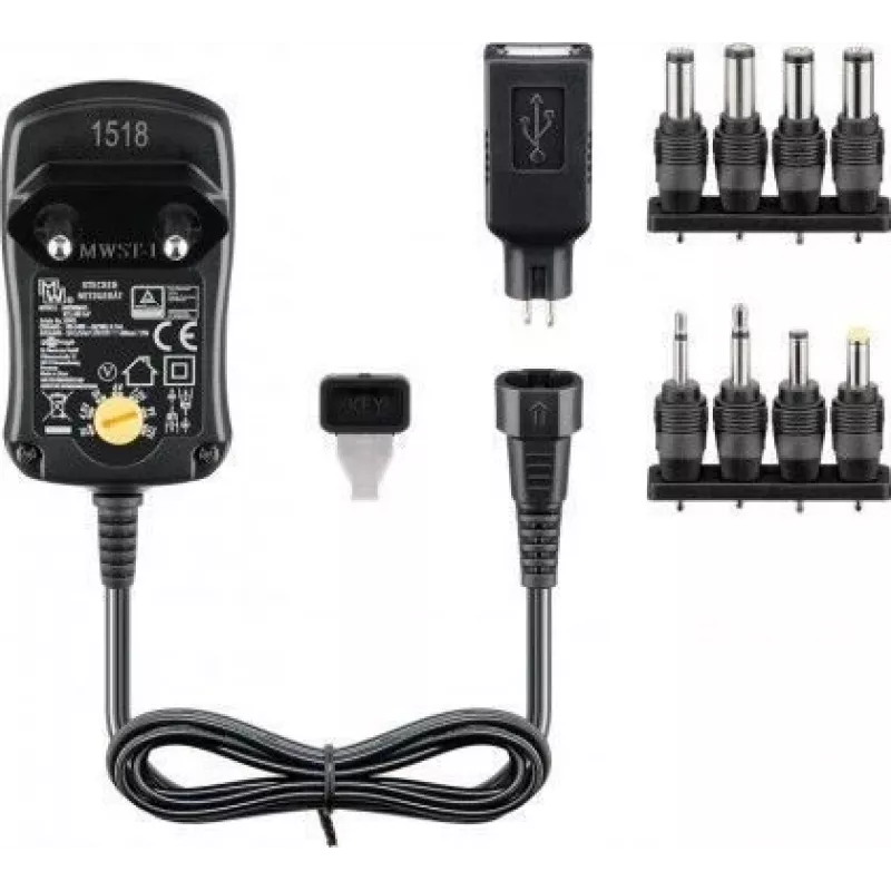 Qoltec Power Strip PDU Anti-Overload voor 19 RACK | 1U | 16A | 6xFRENCH | 2m