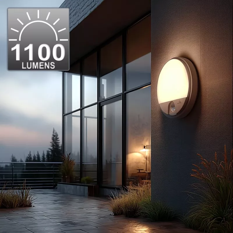 LED-lamp MACLEAN MCE291W met IR-bewegingssensor, 10 W, 3000 K