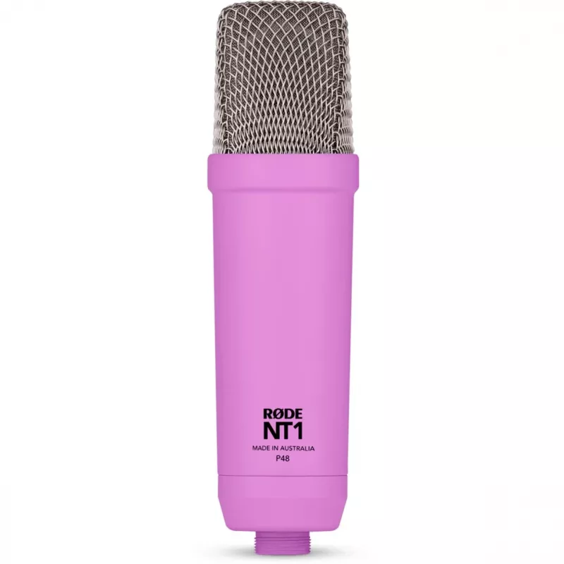 NT1 Signature + XLR-kabel + desktop-studioarm, microfoon lila, bundel