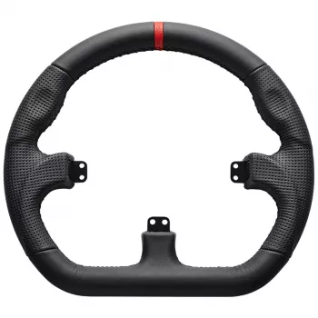 Asetek SimSports GT Rim - Closed D, leer - zwart