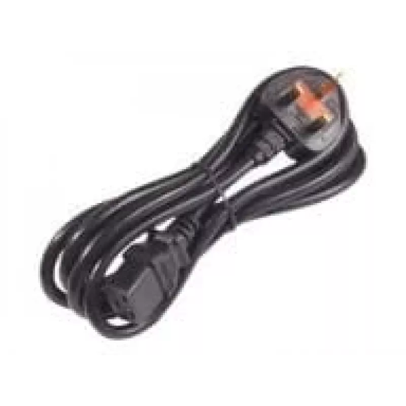 APC AP9895 netsnoer, 16A 200-240V, C19 naar UK-stekker BS 1363A, 2,44 m, zwart