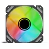 SHARKOON SHARK Mirror RGB PWM Reverse 120 mm behuizingsventilator, 1500 RPM, zwart