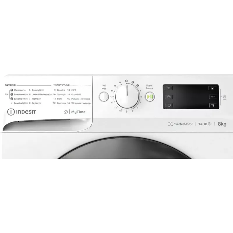 Wasmachine INDESIT MTWE81495WBPL 8 kg, 1400 t/min, energie-efficiëntieklasse B