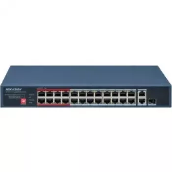 Hikvision Value Series 24-poorts Fast Ethernet unmanaged PoE-switch