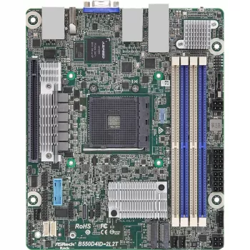 ASRock B550D4ID-2L2T Moederbord AMD B550 Socket AM4 mini ITX (B550D4ID-2L2T)