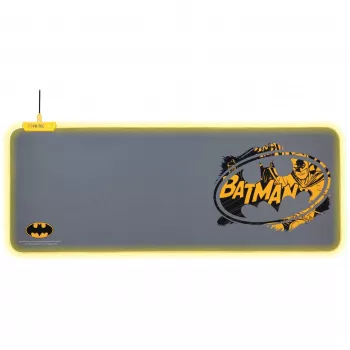 FR-TEC BATPCMPAD muismat gaming muismat zwart - grijs - geel (BATPCMPAD)