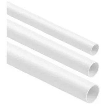 Stijve gladde elektrische installatiebuis STASIŃSKI RL-28, wit, 28 mm diameter, 2 m lengte (verpakking 25 stuks)