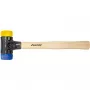 Slaghamer Safety zacht / mediumhard (zwart/hout, Ø 30 mm)