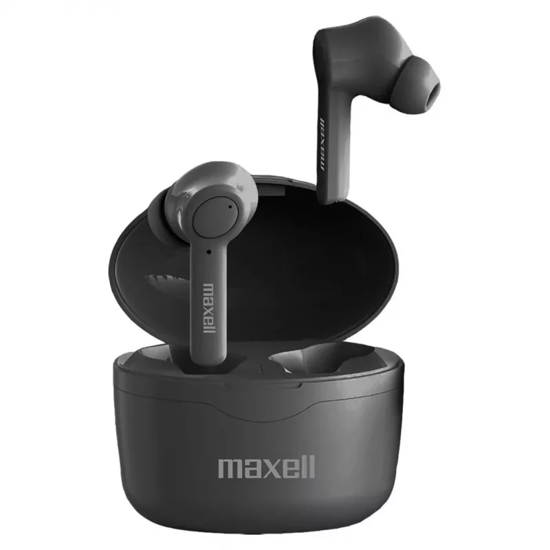 Maxell Bass 13 Sync Up draadloze Bluetooth in-ear-koptelefoon met oplaadcase zwart
