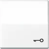 Wandgemonteerde drukknopschakelaarmodule JUNG AS 591 T WW wit voor elektrische besturing