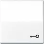 Wandgemonteerde drukknopschakelaarmodule JUNG AS 591 T WW wit voor elektrische besturing