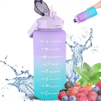 Extralink Motivational Bottle, waterfles, 2000 ml, paars-blauw, BUT-992