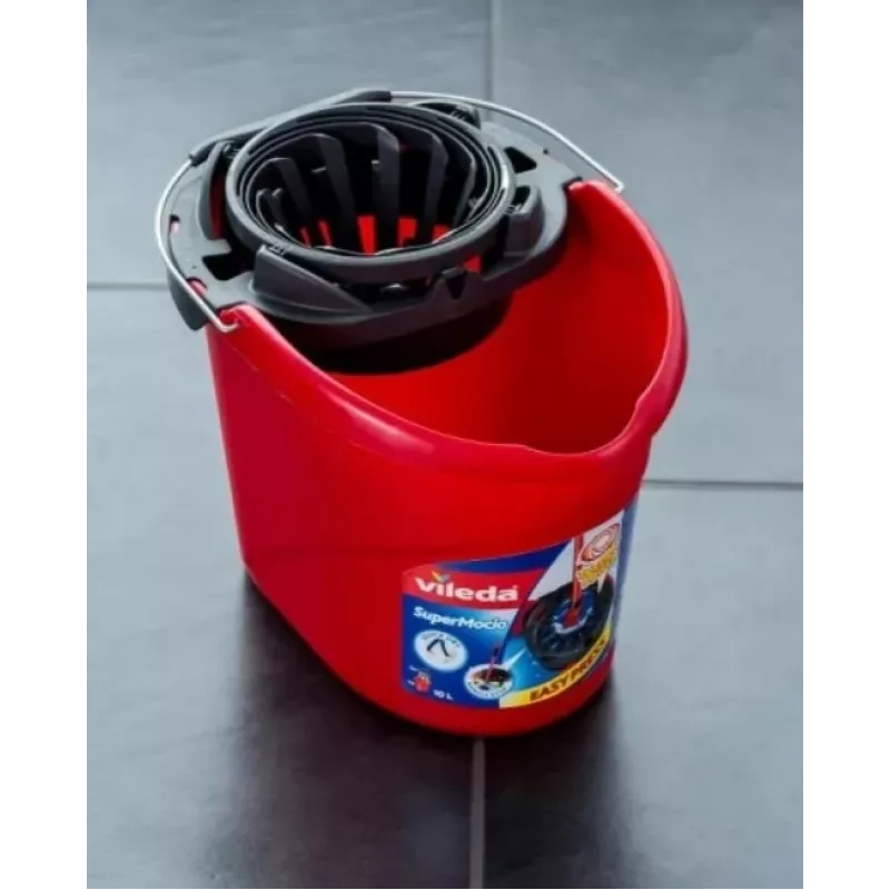 Vileda SuperMocio Torsion Power dweilemmer met wringer, rood