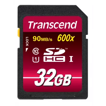 Flashgeheugen Transcend 32 GB SDHC UHS-I 600x TS32GSDHC10U1