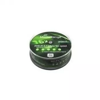 MediaRange - 25 x DVD+R - 4,7GB (120 min) 16x - Spindel (MR404)