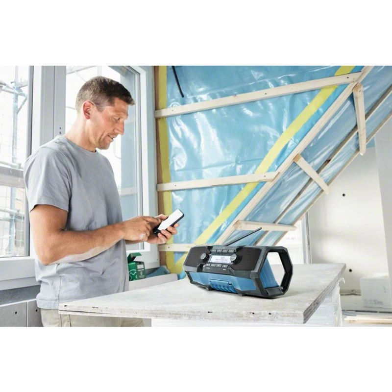 Bosch GPB 18V-2 SC Professional bouwradio zwart, blauw