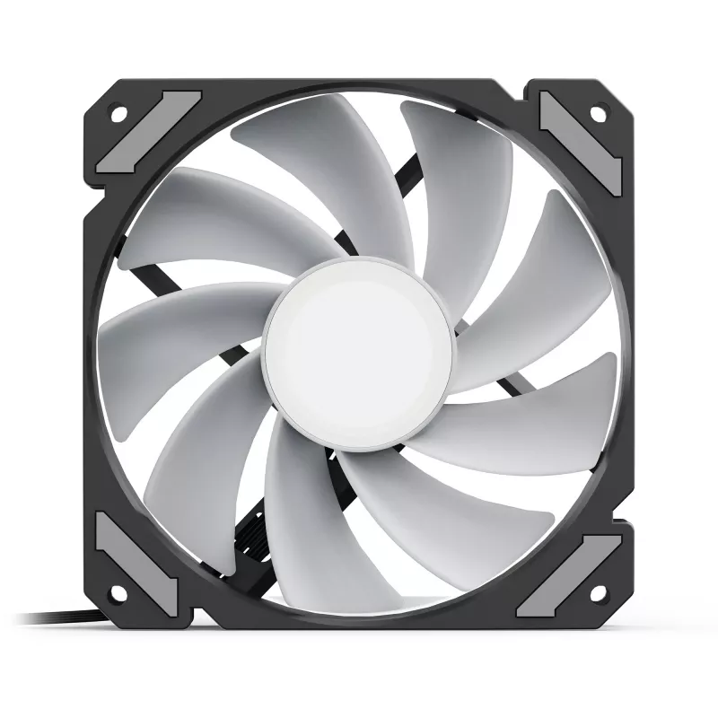SHARKOON SHARK Mirror RGB PWM Reverse 120 mm behuizingsventilator, 1500 RPM, zwart