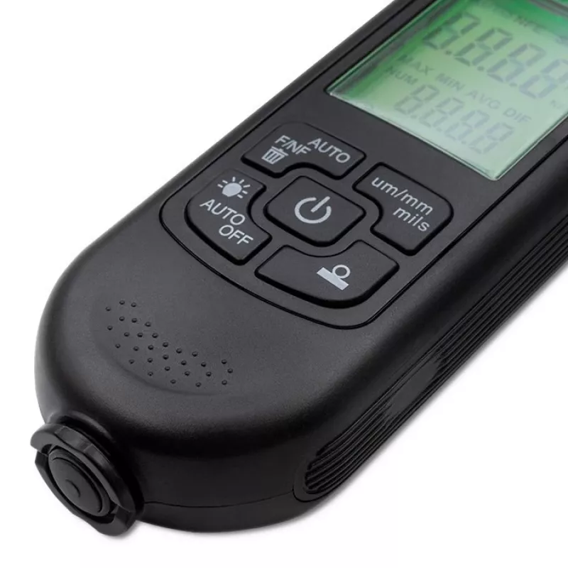 Qoltec lakdiktemeter met LCD-display | 0~2000 µm