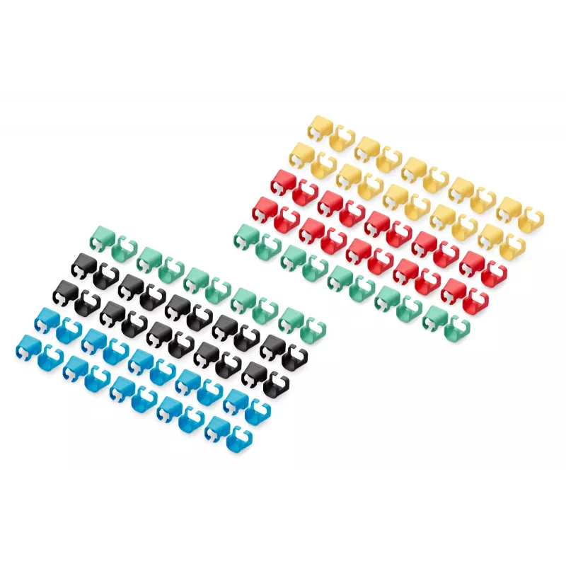 Kleurcoderingsclip Digitus A-CC-M diverse kleuren PVC 100 stuks