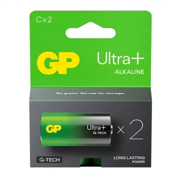 C-batterij GP Alkaline ULTRA PLUS 2-pack (model 03014AUPETA-B2)