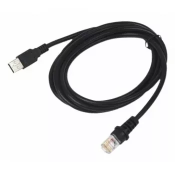 Datalogic - USB-/stroomkabel - USB - 1,2 m - zwart - voor Datalogic WLC4190, WLC4190-HC, Gryphon I GBT4200, GD4220, GD4290, GM4200